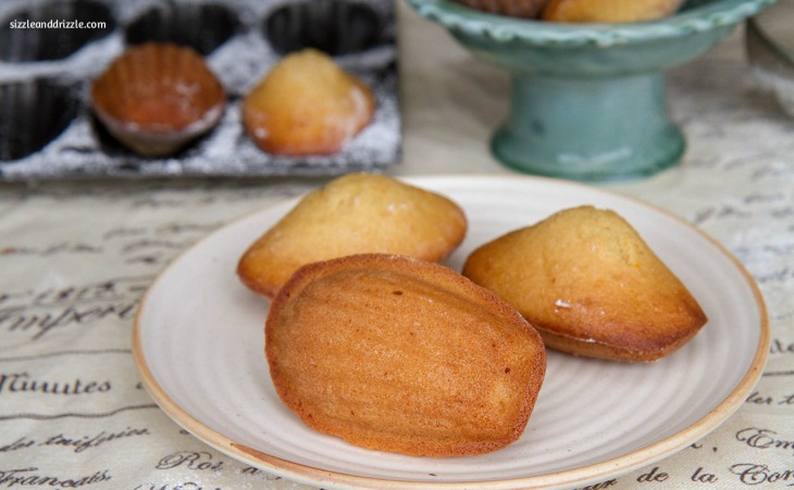 Madelines with honey