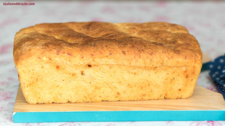Whole loaf of pepper cheese bread